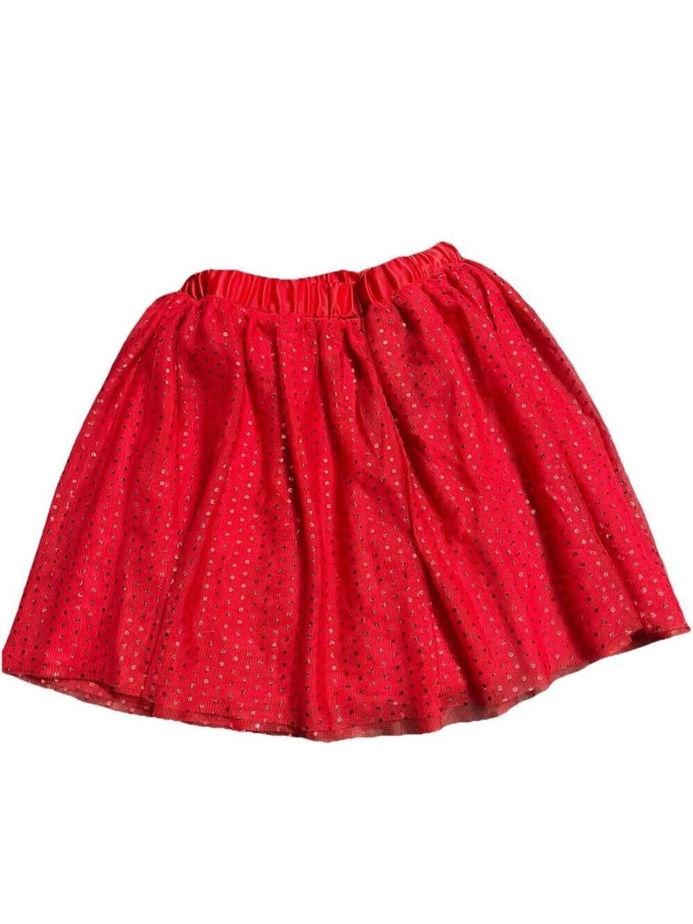 Holiday Time Girls Red Tulle Tutu Christmas Skirt 6x